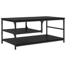 Sofabord Sort eg 90 x 49 x 40 cm Konstrueret træ