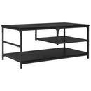 Sofabord Sort eg 90 x 49 x 40 cm Konstrueret træ
