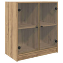 Sideskab Artisan Egetræ 68 x 37 x 75,5 cm Konstrueret træ