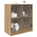 Sideskab Artisan Egetræ 68 x 37 x 75,5 cm Konstrueret træ