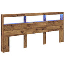 Hovedgærde Gammelt træ 220 x 17 x 102 cm Konstrueret træ