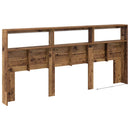 Hovedgærde Gammelt træ 220 x 17 x 102 cm Konstrueret træ