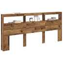 Hovedgærde Gammelt træ 220 x 17 x 102 cm Konstrueret træ