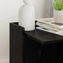 Kattekasse indhegning Sort eg 42 x 42 x 51 cm Konstrueret træ