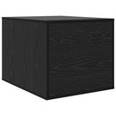 Kattekasse indhegning Sort eg 47 x 59 x 42 cm Konstrueret træ