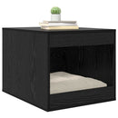Kattekasse indhegning Sort eg 47 x 59 x 42 cm Konstrueret træ