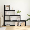 Rumdivider boghylde Sort eg 143,5 x 29 x 143,5 cm