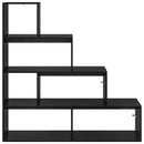 Rumdivider boghylde Sort eg 143,5 x 29 x 143,5 cm