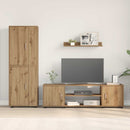 TV-møbelsæt Vægmonteret 4 pcs Artisan Egetræ Konstrueret træ