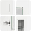 Highboard FLORIN 60 x 35 x 182 cm Hvid Konstrueret træ