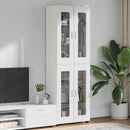 Highboard FLORIN 60 x 35 x 182 cm Hvid Konstrueret træ