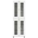 Highboard FLORIN 60 x 35 x 182 cm Hvid Konstrueret træ