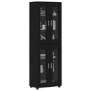 Highboard FLORIN 60 x 35 x 182 cm Sort Konstrueret træ