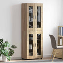 Highboard FLORIN 60 x 35 x 182 cm Sonoma eg Konstrueret træ