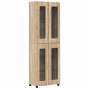 Highboard FLORIN 60 x 35 x 182 cm Sonoma eg Konstrueret træ