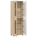 Highboard FLORIN 60 x 35 x 182 cm Sonoma eg Konstrueret træ