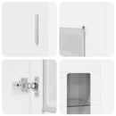Highboard FLORIN 60 x 35 x 182 cm Høj gloss hvid