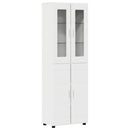 Highboard FLORIN 60 x 35 x 182 cm Hvid Konstrueret træ