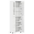Highboard FLORIN 60 x 35 x 182 cm Hvid Konstrueret træ