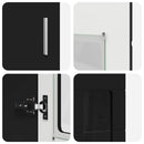 Highboard FLORIN 60 x 35 x 182 cm Sort Konstrueret træ