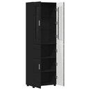 Highboard FLORIN 60 x 35 x 182 cm Sort Konstrueret træ