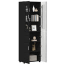 Highboard FLORIN 60 x 35 x 182 cm Sort Konstrueret træ