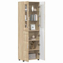 Highboard FLORIN 60 x 35 x 182 cm Sonoma eg Konstrueret træ