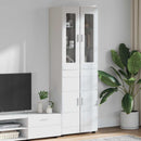 Highboard FLORIN 60 x 35 x 182 cm Høj gloss hvid