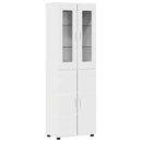 Highboard FLORIN 60 x 35 x 182 cm Høj gloss hvid