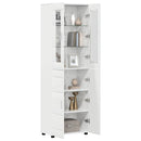 Highboard FLORIN 60 x 35 x 182 cm Høj gloss hvid