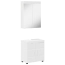 Badeværelsesmøbel sæt TULUM 2 pcs Hvid 60 x 34 x 63 cm