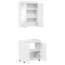 Badeværelsesmøbel sæt TULUM 2 pcs Hvid 60 x 34 x 63 cm
