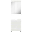 Badeværelsesmøbel sæt TULUM 2 pcs Hvid 60 x 34 x 63 cm