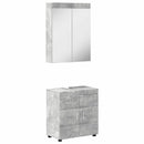 Badeværelsesmøbel sæt TULUM 2 pcs Beton Grå 60 x 34 x 63 cm