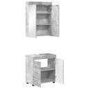 Badeværelsesmøbel sæt TULUM 2 pcs Beton Grå 60 x 34 x 63 cm