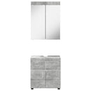 Badeværelsesmøbel sæt TULUM 2 pcs Beton Grå 60 x 34 x 63 cm