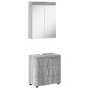 Badeværelsesmøbel sæt TULUM 2 pcs Grå Sonoma 60 x 34 x 63 cm