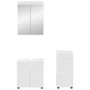 Badeværelsesmøbel sæt TULUM 3 pcs Hvid 60 x 34 x 63 cm