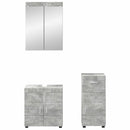 Badeværelsesmøbel sæt TULUM 3 pcs Beton Grå 60 x 34 x 63 cm