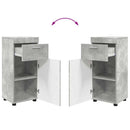Badeværelsesmøbel sæt TULUM 3 pcs Beton Grå 60 x 34 x 63 cm