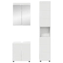 Badeværelsesmøbel sæt TULUM 3 pcs Hvid 60 x 34 x 63 cm