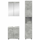 Badeværelsesmøbel sæt TULUM 3 pcs Beton Grå 60 x 34 x 63 cm