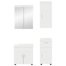 Badeværelsesmøbel sæt TULUM 4 pcs Hvid 60 x 34 x 63 cm