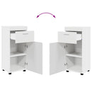 Badeværelsesmøbel sæt TULUM 4 pcs Hvid 60 x 34 x 63 cm