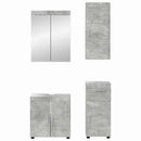 Badeværelsesmøbel sæt TULUM 4 pcs Beton Grå 60 x 34 x 63 cm