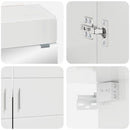 Badeværelsesmøbel sæt TULUM 4 pcs Høj gloss hvid