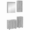 Badeværelsesmøbel sæt TULUM 4 pcs Grå Sonoma 60 x 34 x 63 cm