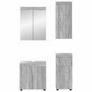 Badeværelsesmøbel sæt TULUM 4 pcs Grå Sonoma 60 x 34 x 63 cm