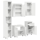 Badeværelsesmøbel sæt TULUM 5 pcs Hvid 60 x 34 x 63 cm