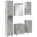 Badeværelsesmøbel sæt TULUM 5 pcs Beton Grå 60 x 34 x 63 cm